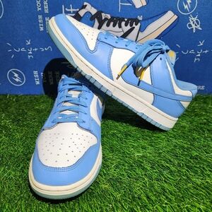 Nike Blue and White Mesh Sneakers